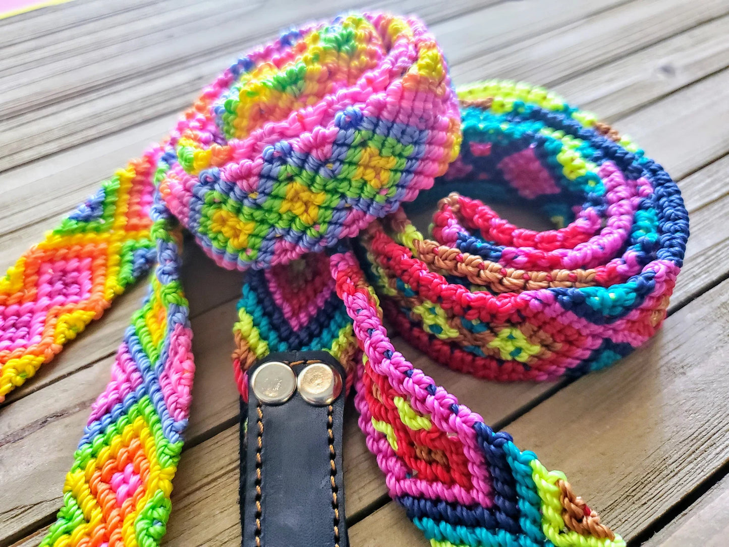 DOG LEASH - HANDWOVEN