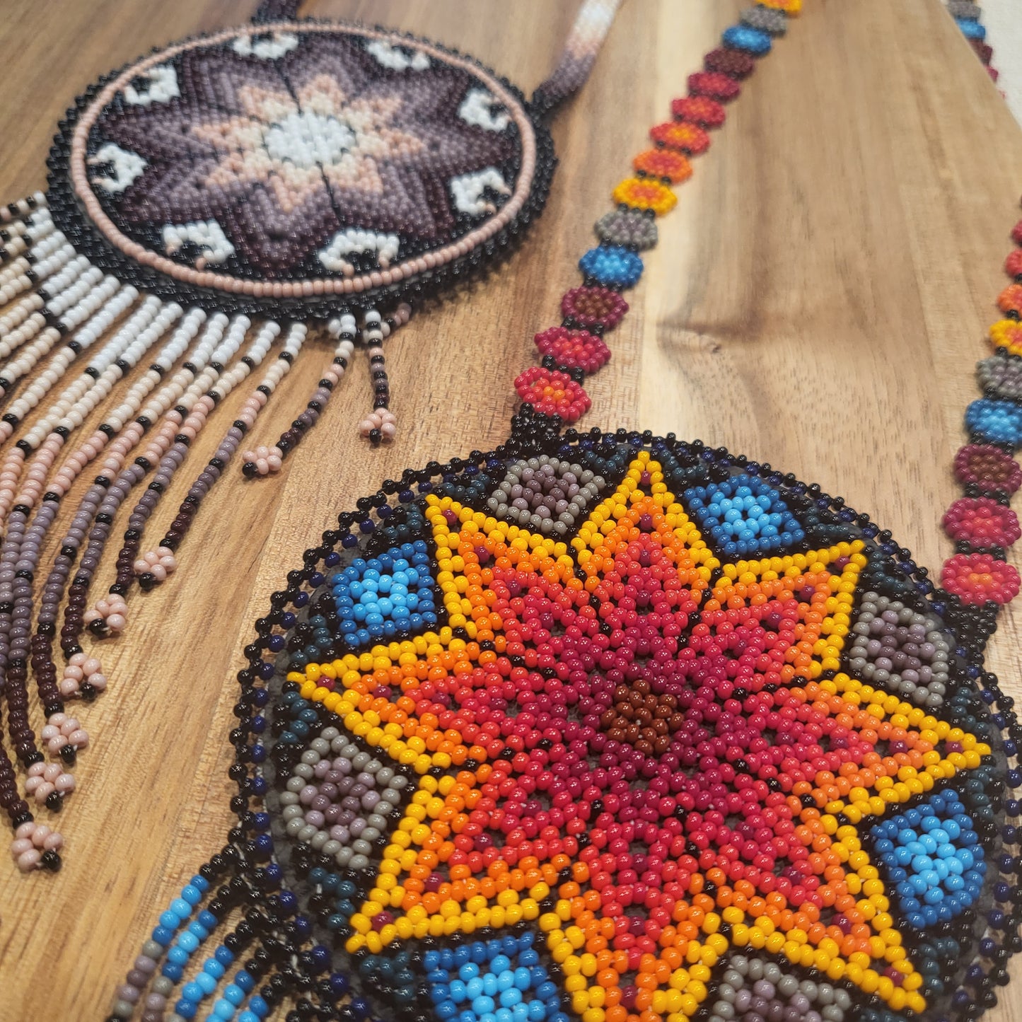SOL HUICHOL NECKLACE