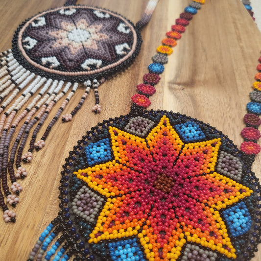 SOL HUICHOL NECKLACE