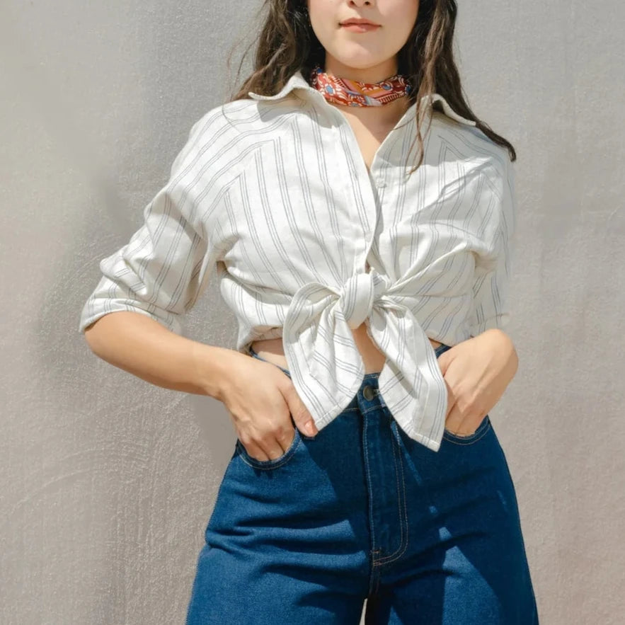 CAMISA RANGLAN - BUTTON DOWN