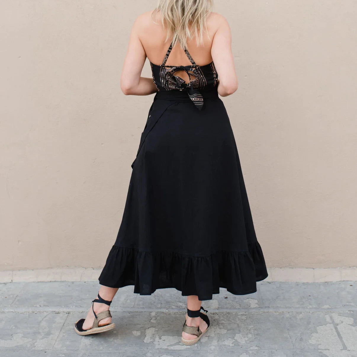 FALDA BAILA - FLARED WRAP SKIRT