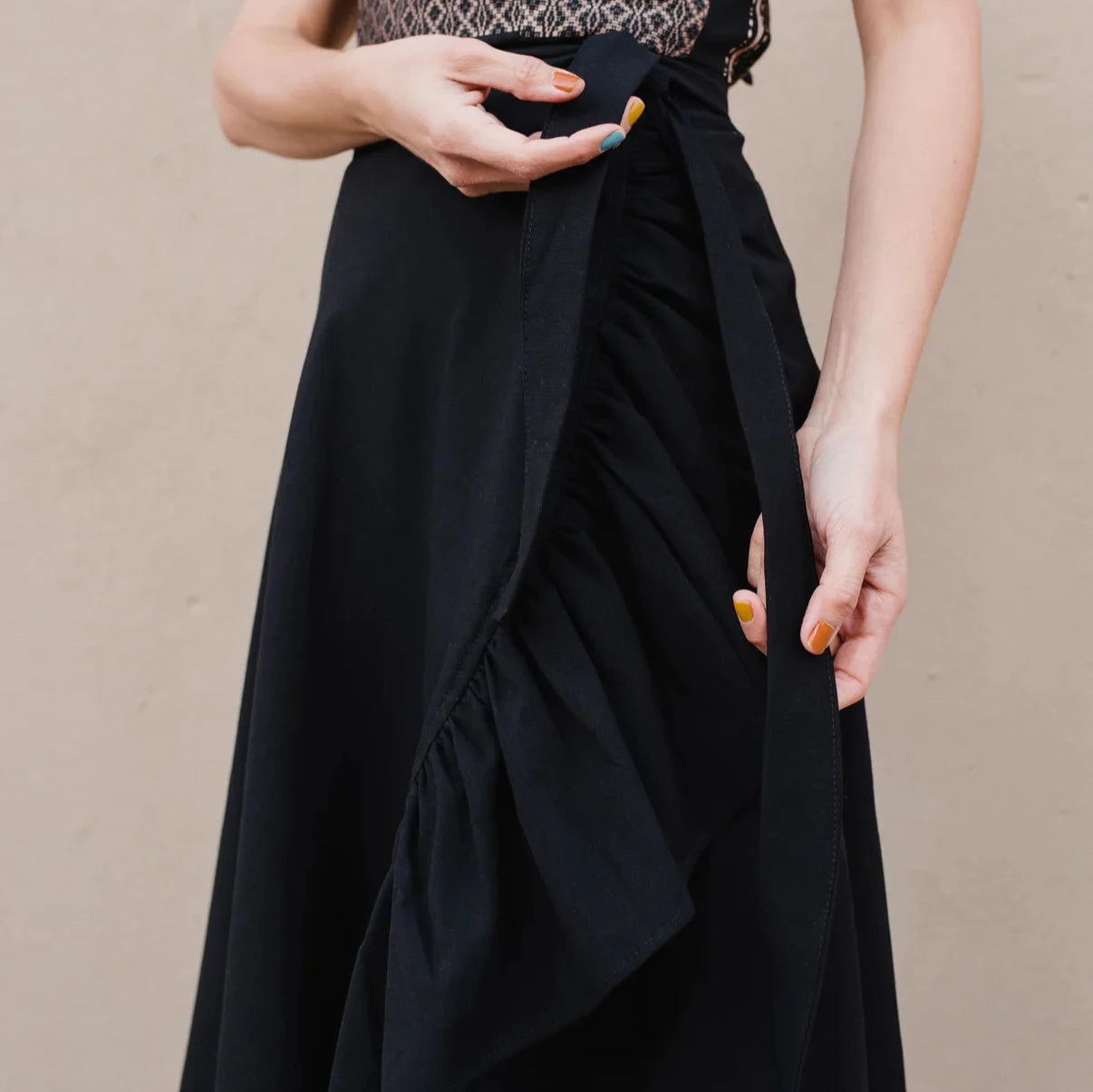 FALDA BAILA - FLARED WRAP SKIRT