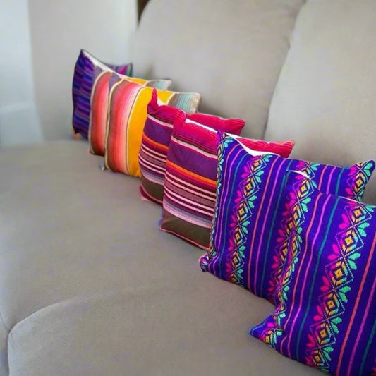 MEXICAN DECORATIVE PILLOW COVER -  Cambaya