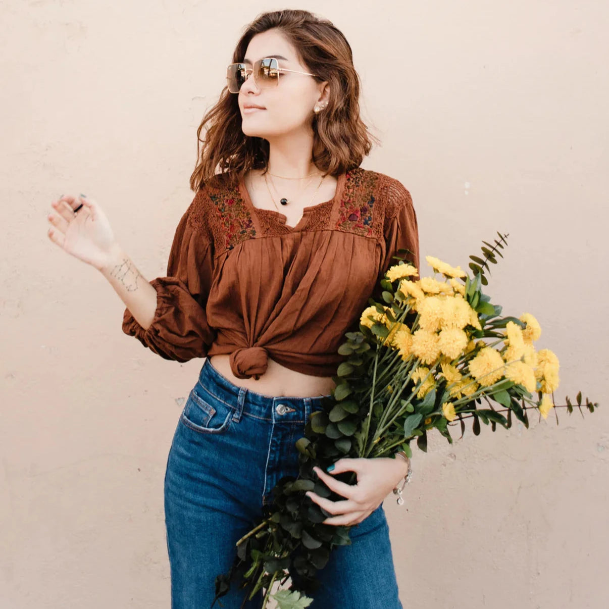 SAN ANTONIA BLOUSE  (SHORT SLEEVE)