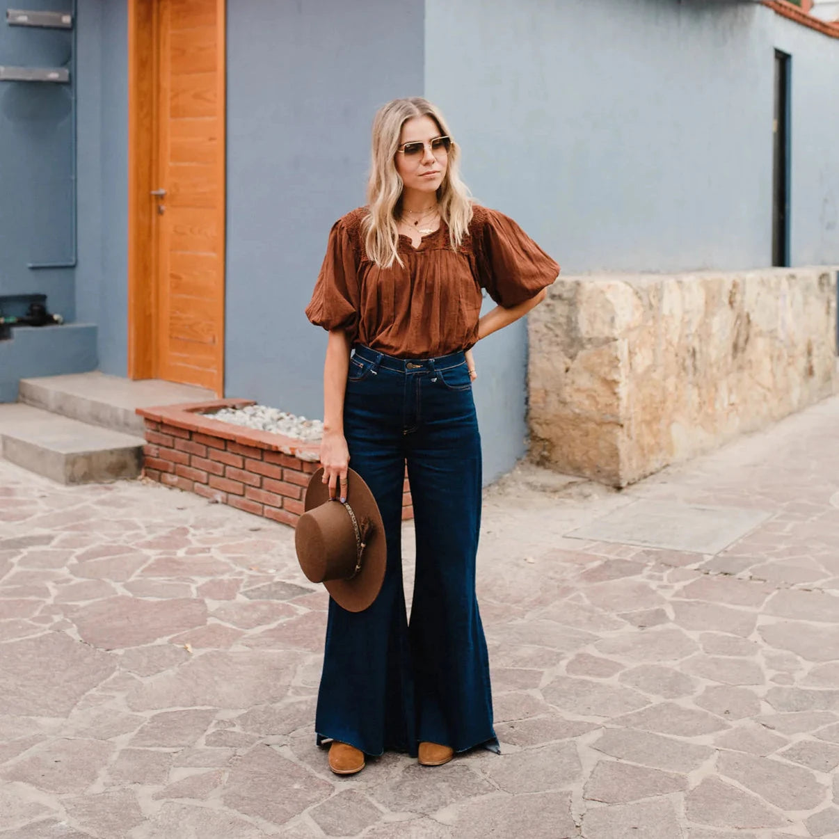 SAN ANTONIA BLOUSE  (SHORT SLEEVE)