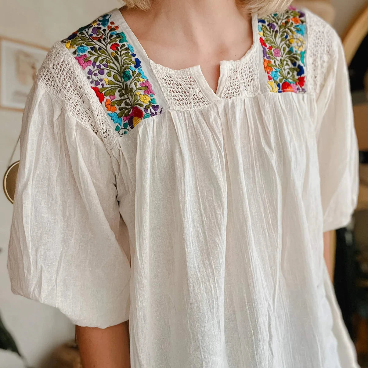 SAN ANTONIA BLOUSE  (SHORT SLEEVE)
