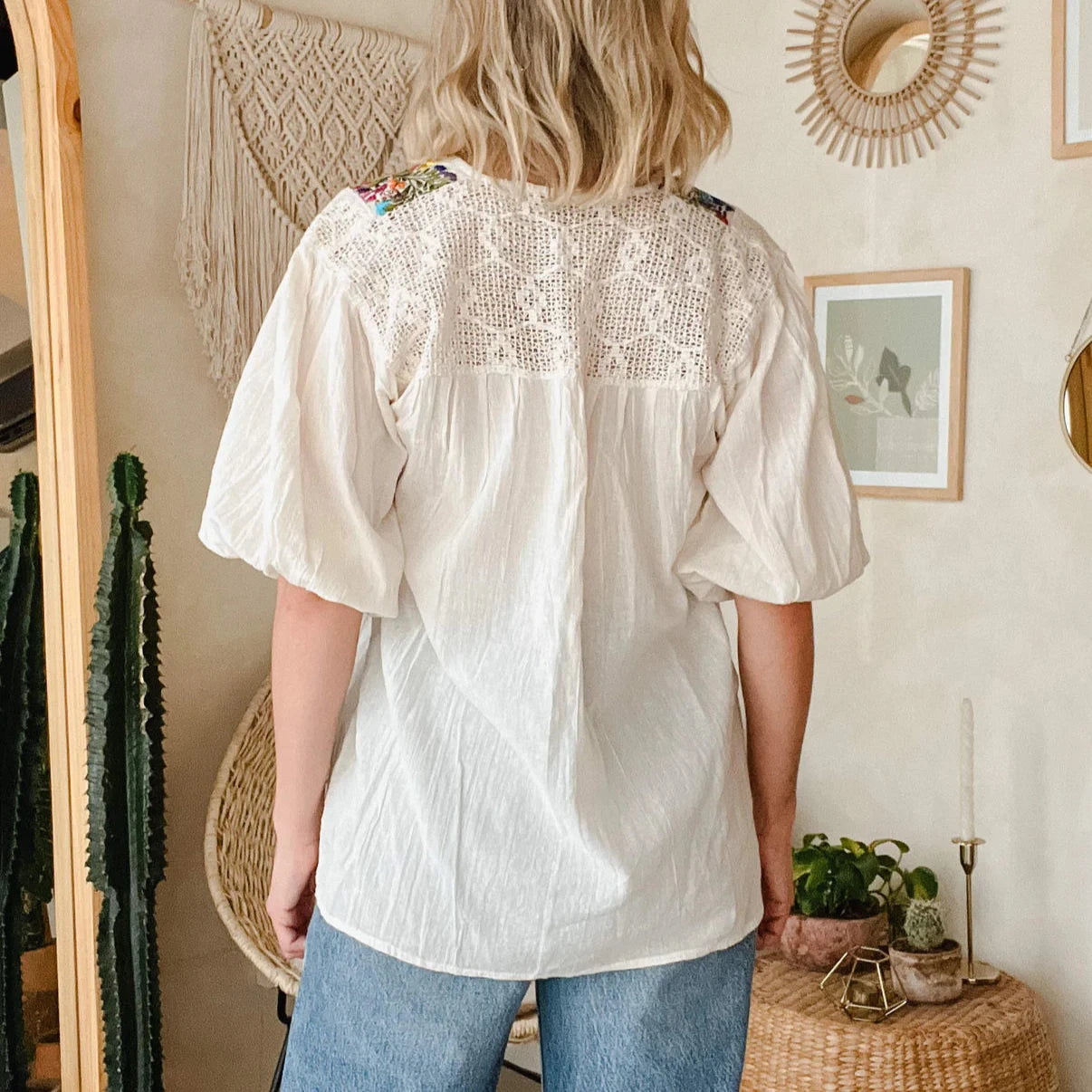 SAN ANTONIA BLOUSE  (SHORT SLEEVE)