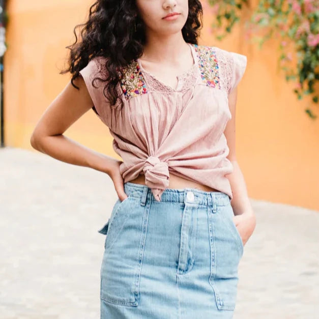 SAN ANTONIA BLOUSE  (SLEEVELESS)